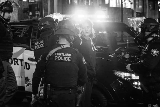 Protester Getting Arrested During The Black Lives Matter Protest In Portland, Oregon