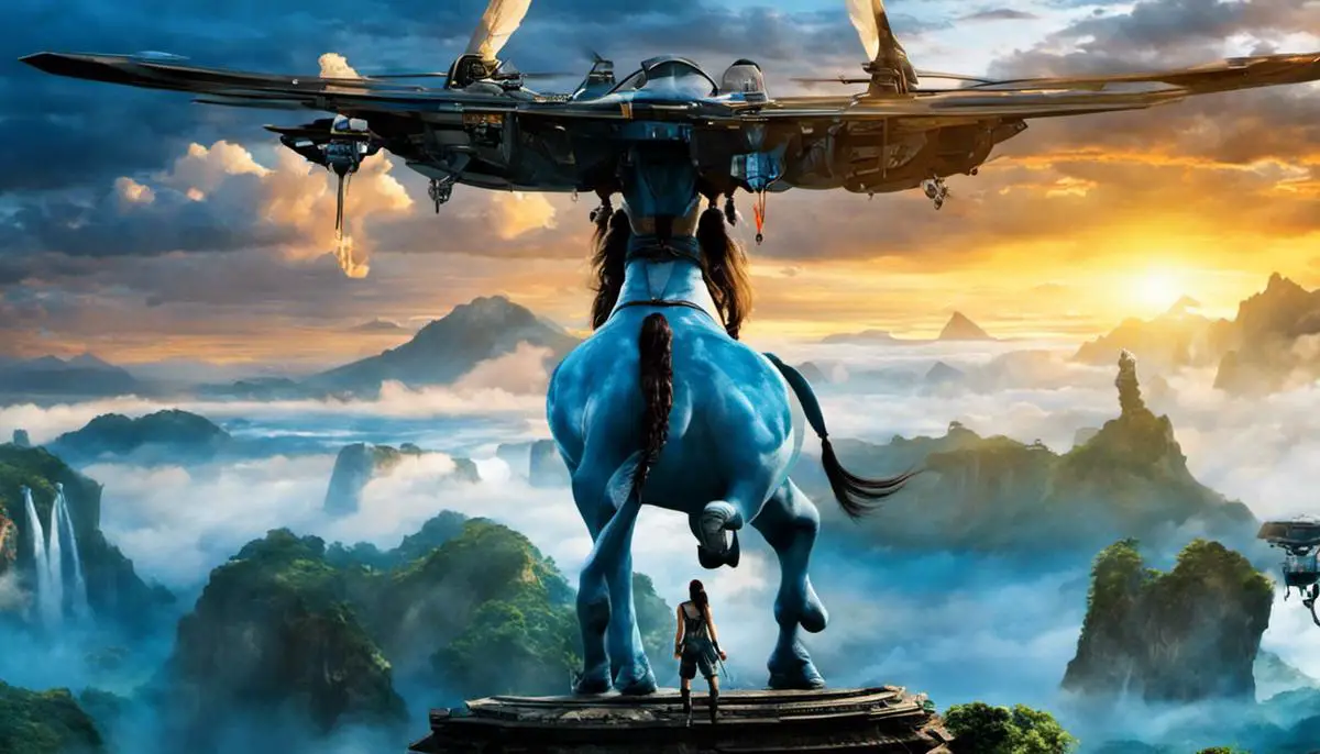 Image Depicting The Success Of The Movie Avatar At The Box Office, Breaking Records And Accumulating Billions In Earnings.