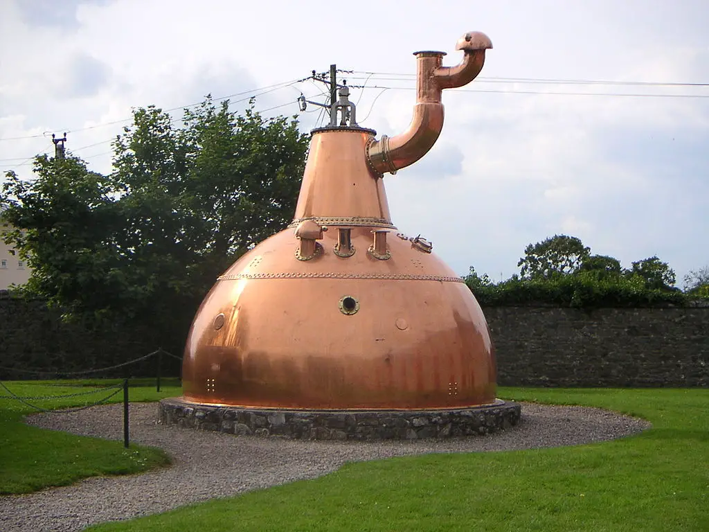 Historical Whiskey Pot Still At The Midleton Distillery Complex Of Jameson In Cork