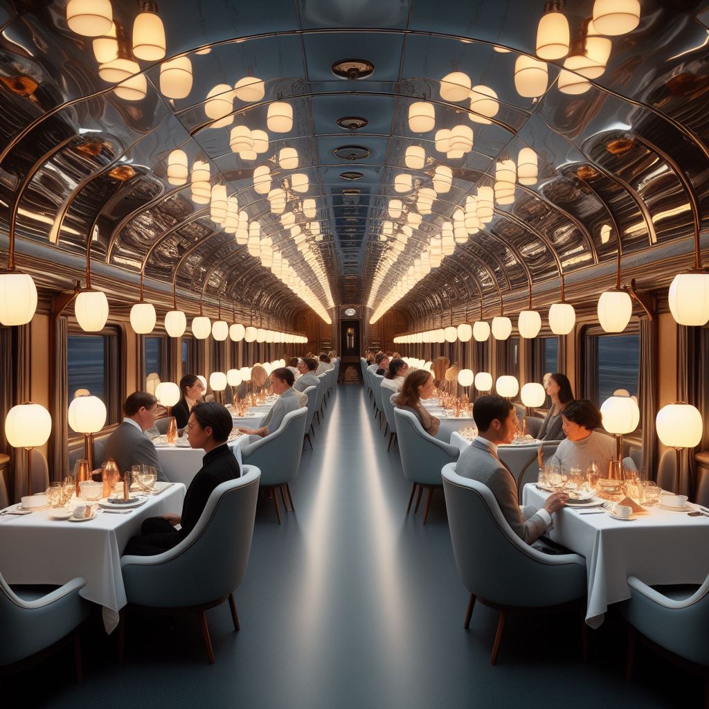 An Artist Rendition Of The Dining Car