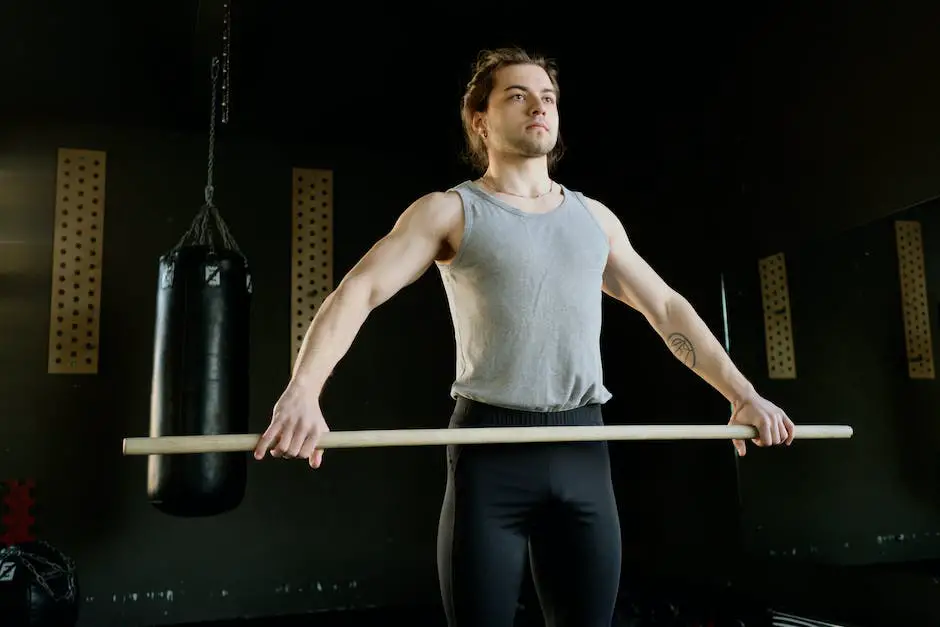 An Image Showing A Person In The Gym Demonstrating Proper Form During Exercise.