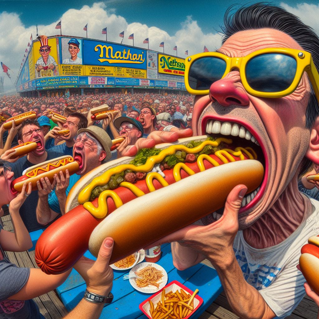 Competitive Eating - Who Won Nathan's Hot Dog Eating Contest 
