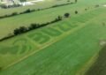 A Field With Words Carved In It