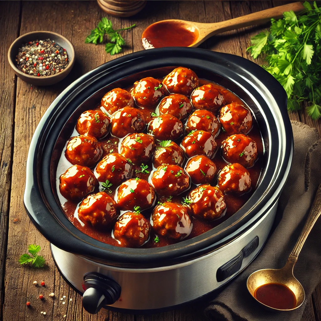 Crockpot Of Meatballs