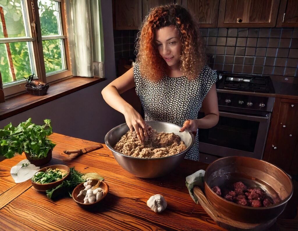 Making Potluck Meatballs