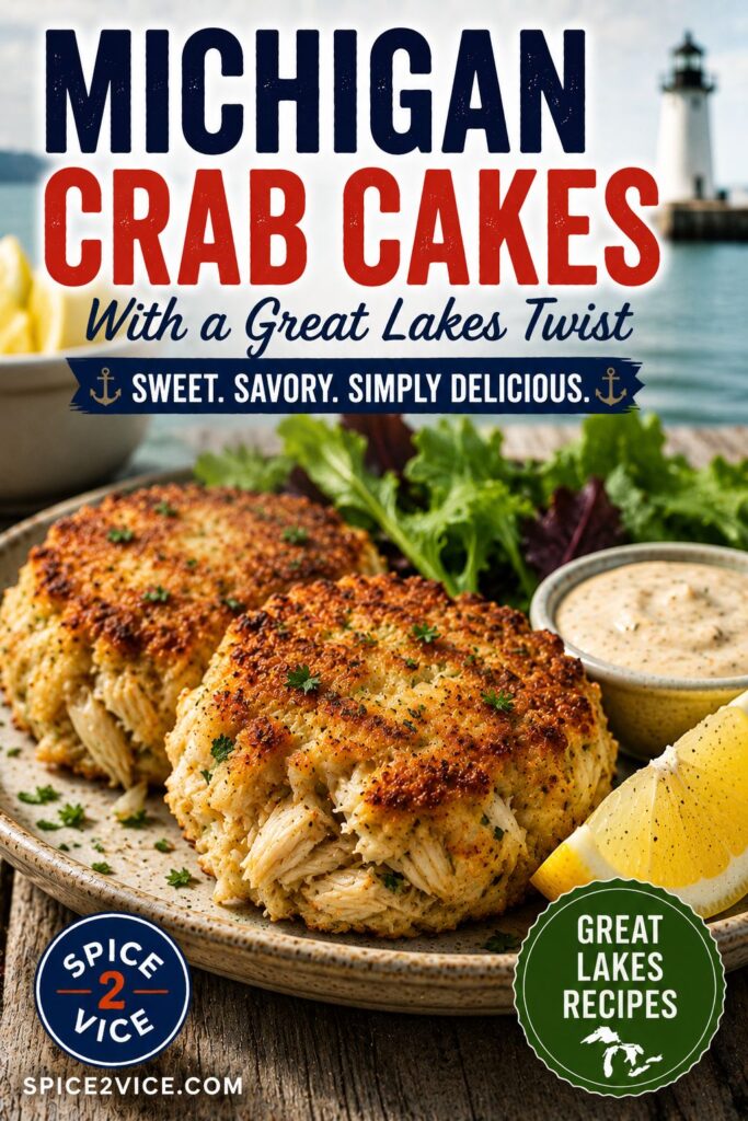 Delicious Crab Cakes With Lemon Garnish