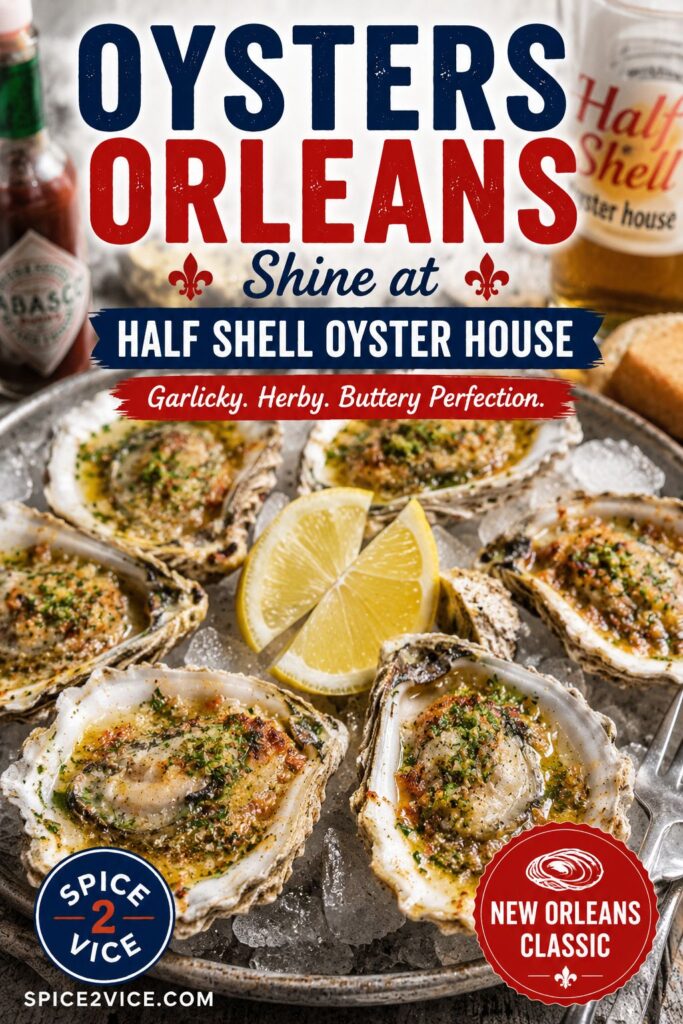 Delicious Oysters With Lemon And Seasoning