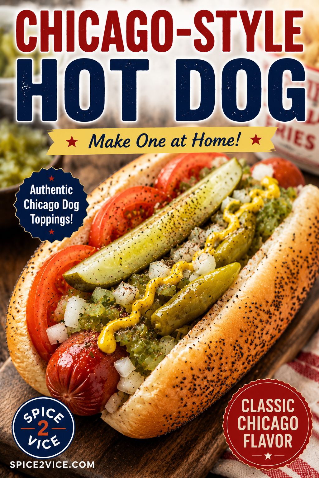 Why The Chicago-Style Hot Dog Is The Only Way To Eat A Hot Dog – Here Is How To Make One At Home