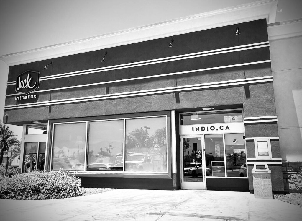 Fast Food Restaurant Exterior In Indio