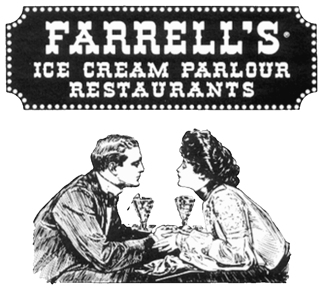 Vintage Couple Enjoying Ice Cream Together.