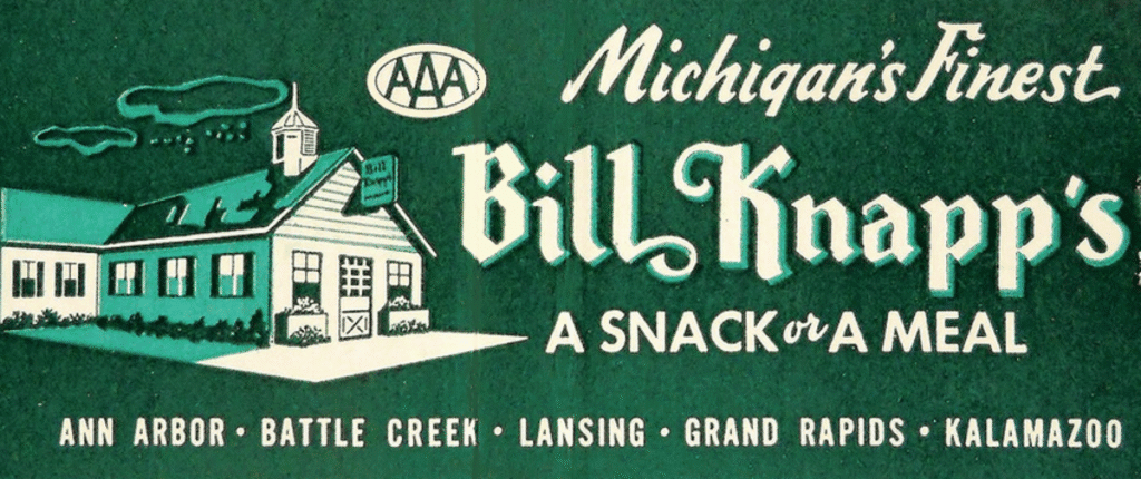 Michigan's Bill Knapp's Restaurant Sign