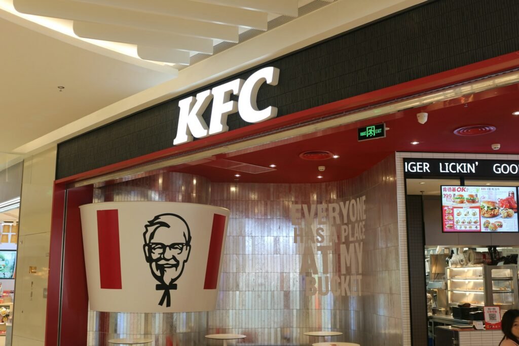 Kfc Restaurant Entrance In Mall