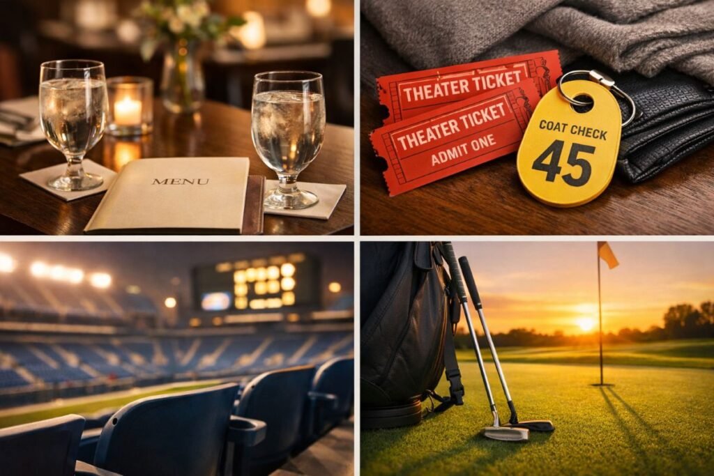 Dining, Theater, Sports, And Golf.