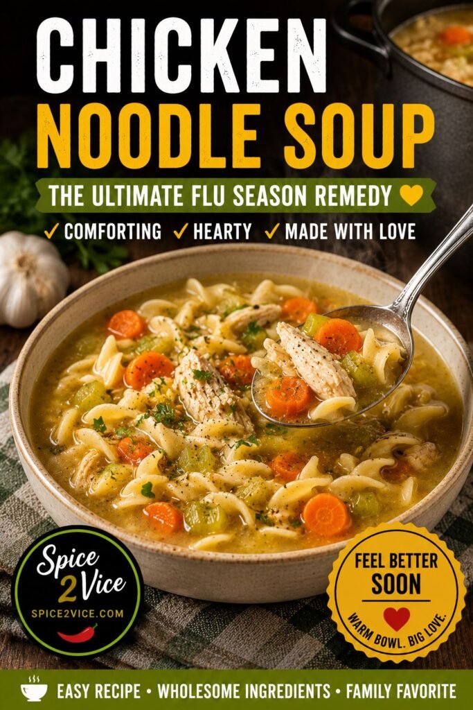 Warm, Comforting Chicken Noodle Soup