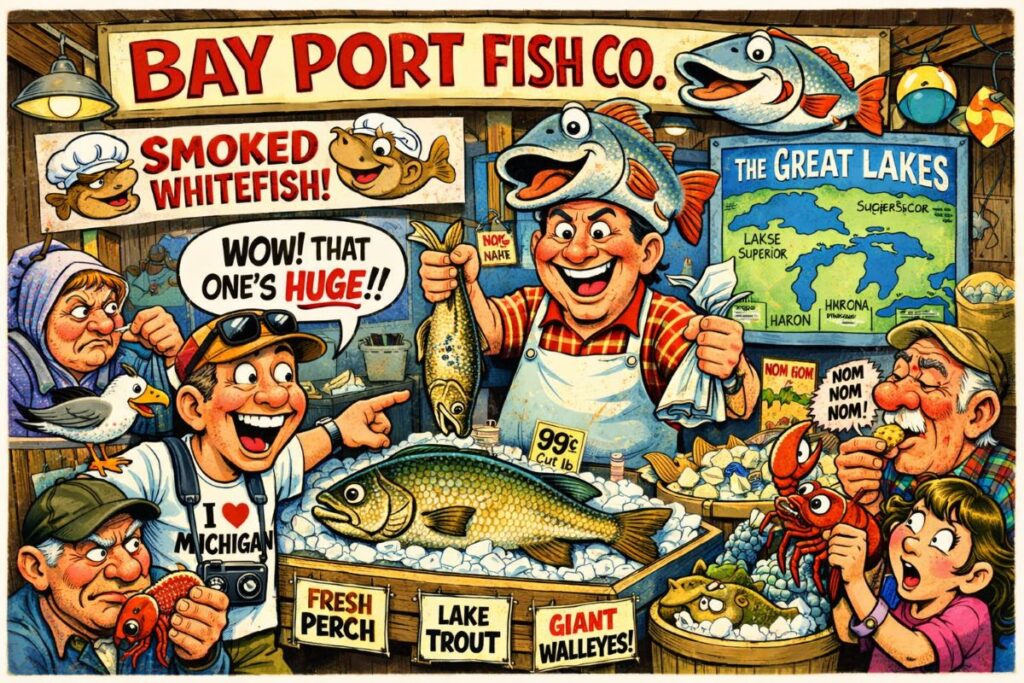 Fish Market With Cartoon Characters - Smoked Whitefish Dip Recipe
