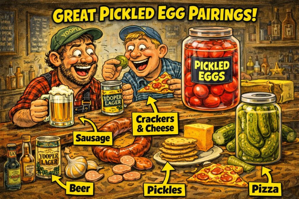 Food Parings With Yooper Pickled Eggs