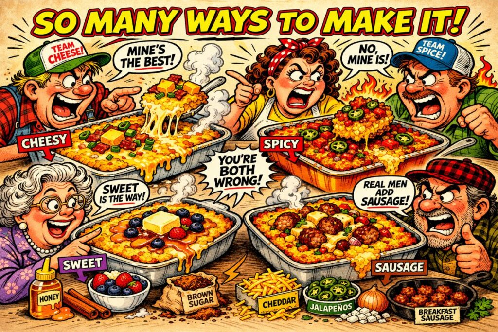 Variety Of Cheesy, Spicy Dishes