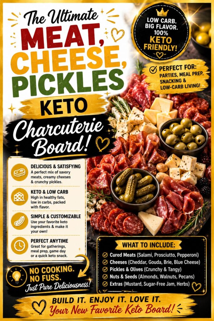 Keto Charcuterie Board With Meats