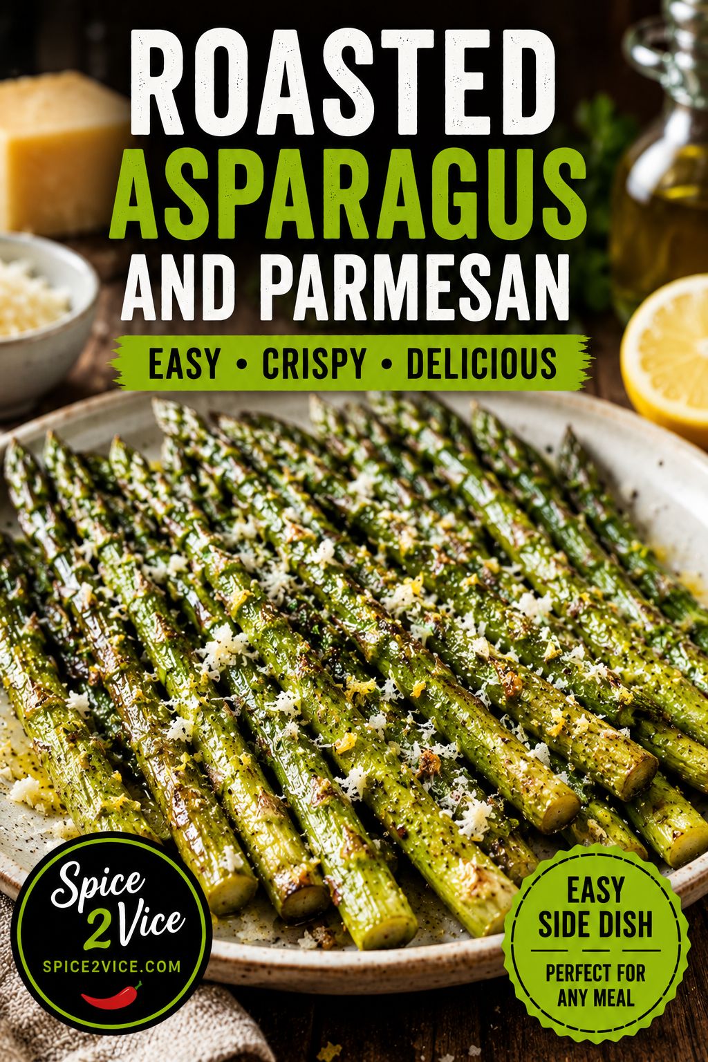 Brighten Your Springtime Table With Roasted Asparagus And Parmesan – 2 Step Recipe