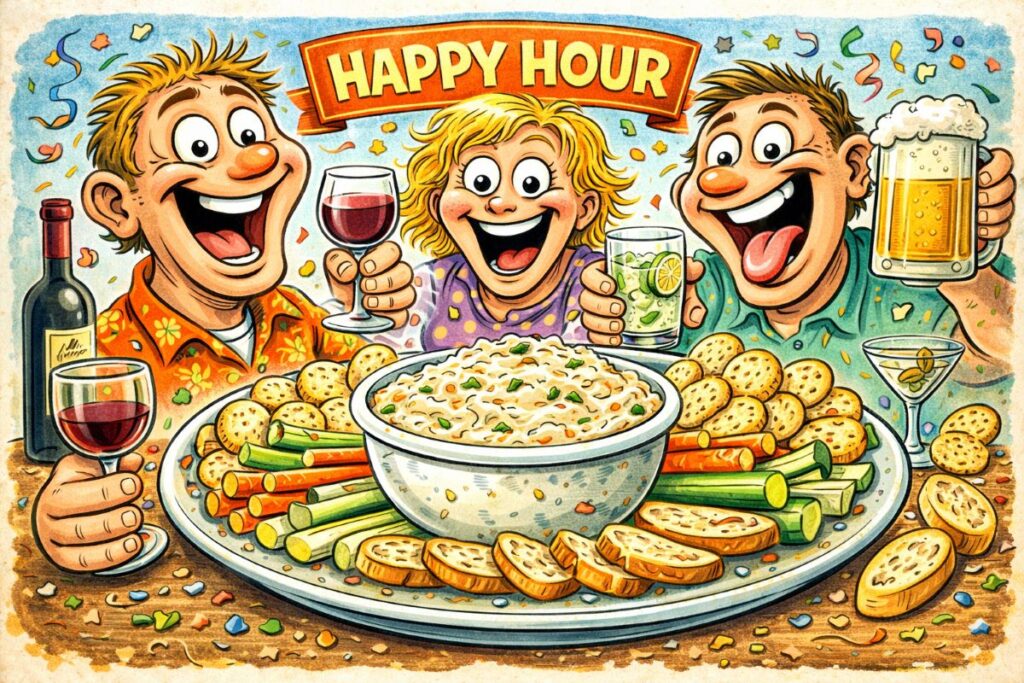 Festive Gathering With Snacks And Drinks