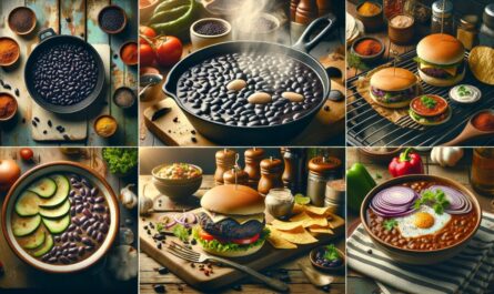 Variety Of Dishes Featuring Black Beans