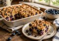 Blueberry Dessert With Crumb Topping.