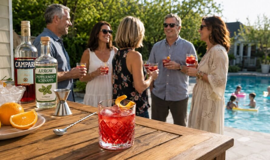 Scarlet Aftermint: A Surprisingly Pleasant Campari And Peppermint Schnapps Cocktail