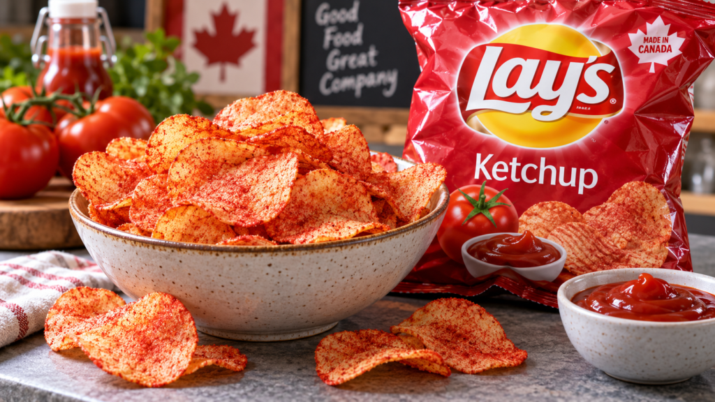 Bowl Of Ketchup-Flavored Potato Chips
