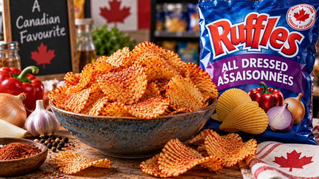 Bowl Of Ruffles Chips, Canadian Theme