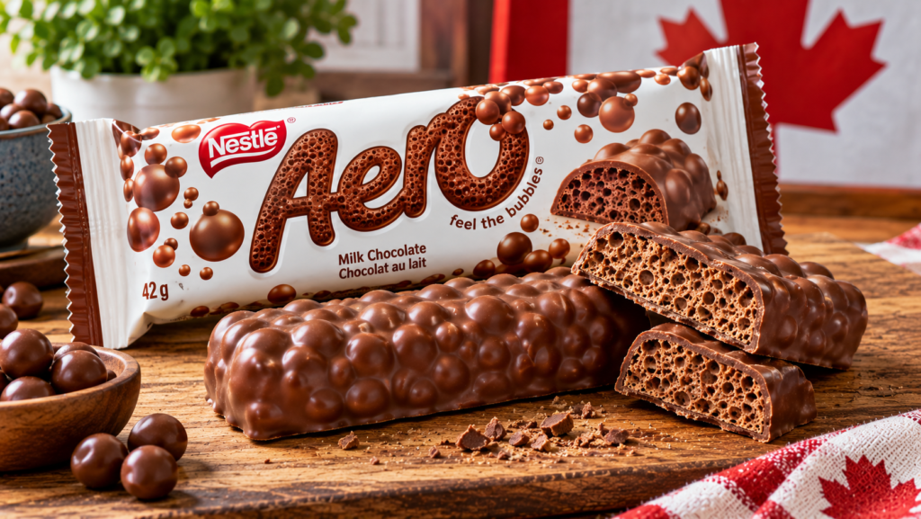 Chocolate Bar With Bubbly Texture