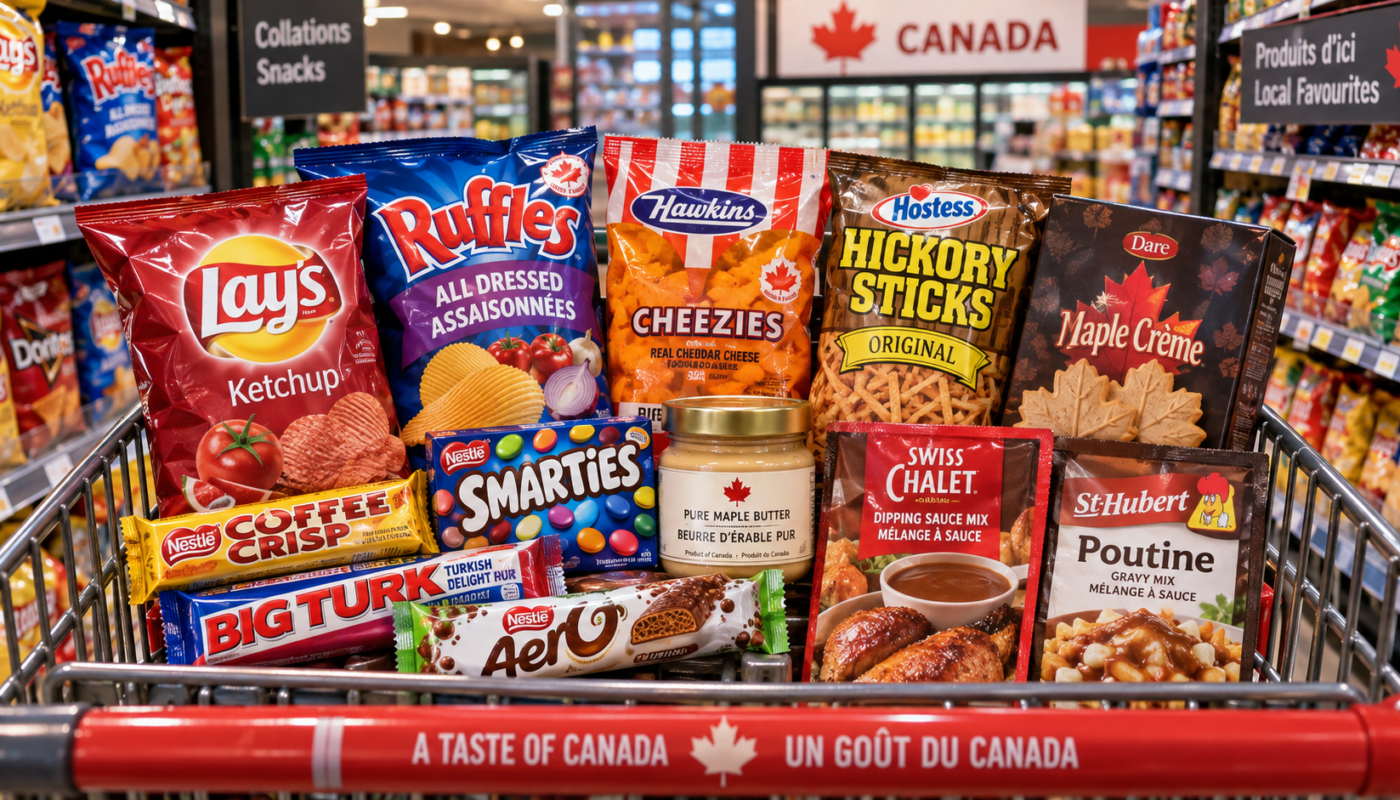 Canadian Snacks In Grocery Cart