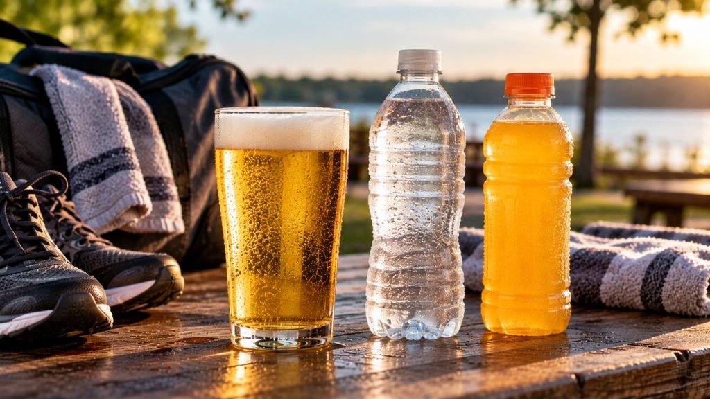 Golden Hour Lakeside Workout Refreshments