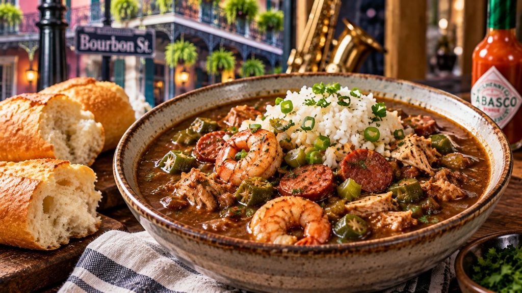 Delicious Gumbo With Shrimp And Sausage