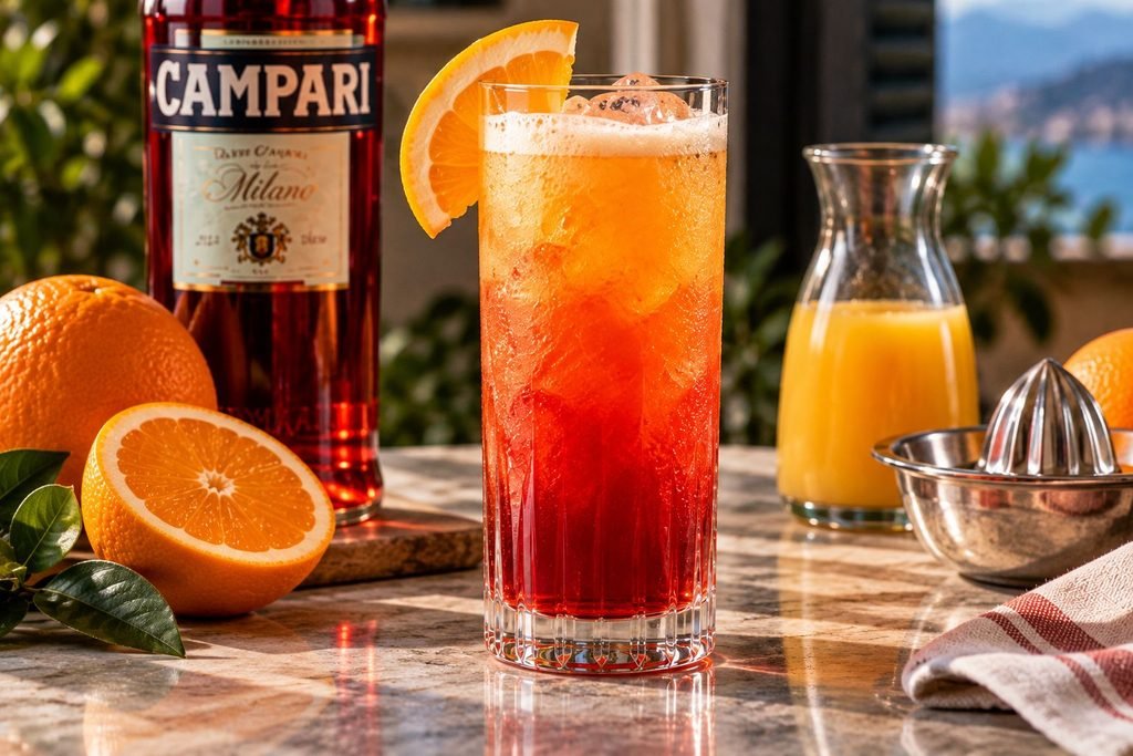 Vibrant Garibaldi Cocktail Still Life