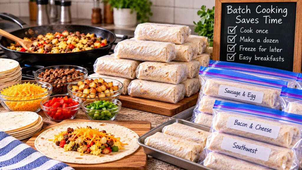 Prepared Meals And Ingredients For Breakfast